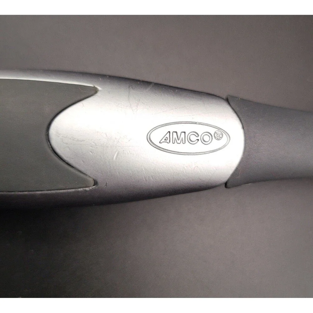 VTG AMCO Black Nylon Kitchen Cooking Utensil Spoon with Rubber Handle Heavy Duty